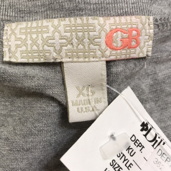 NWT Gianni Bini Shirt Top in Grey & 3/4 Sleeves - Picture 5 of 7